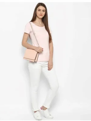 Women's Denim Solid Buttoned Jeans (White)
