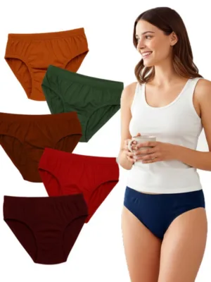 Pack of_6 Women's Cotton Solid Hipster Panty (Multicolor)