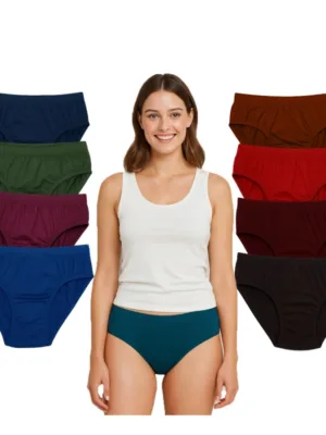 Pack of_9 Women's Cotton Solid Hipster Panty (Multicolor)