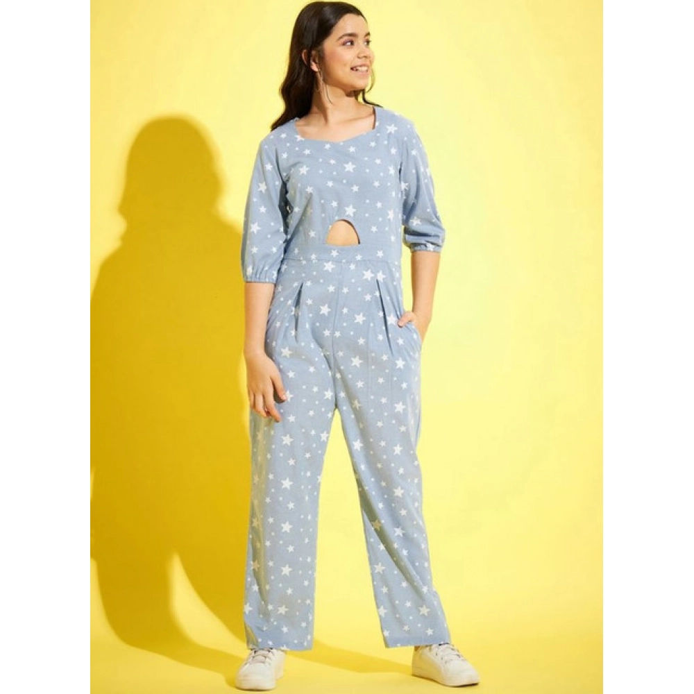 PID-65403-Women-s-Cotton-Printed-3-4th-Sleeve-Girl-s-Jumpsuit-Blue-White-2-1000×1000-1.webp
