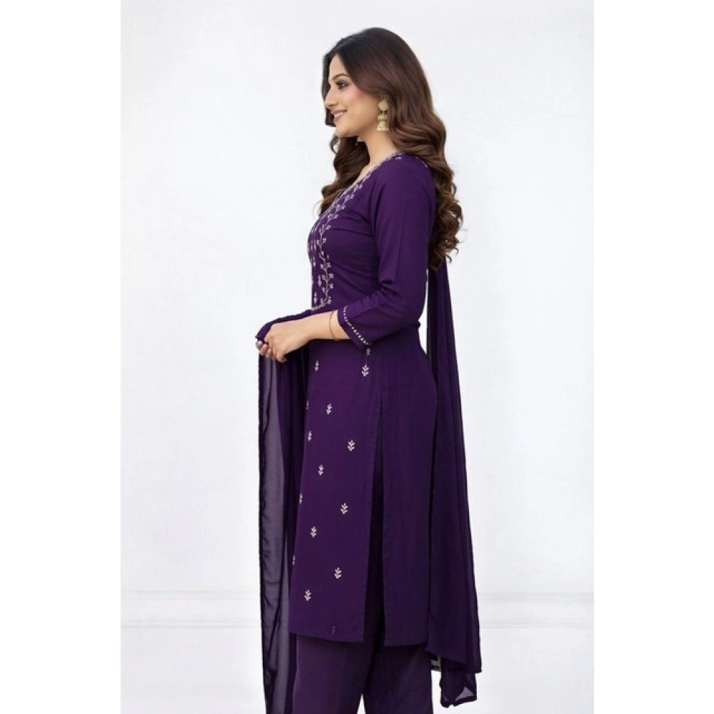 PID-65966-Women-s-Georgette-Ethnic-Motif-V-Neck-Three-Quarter-Sleeve-Kurti-With-Pant-Dupatta-Set-P-1000×1000-4.webp